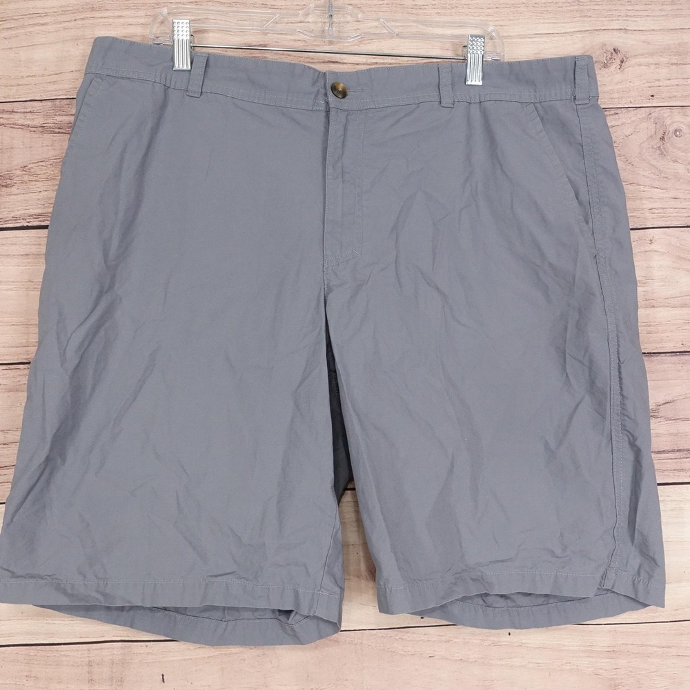 Columbia Shorts Mens 40 Gray‎ Chino Cotton 10 Inseam Casual Summer